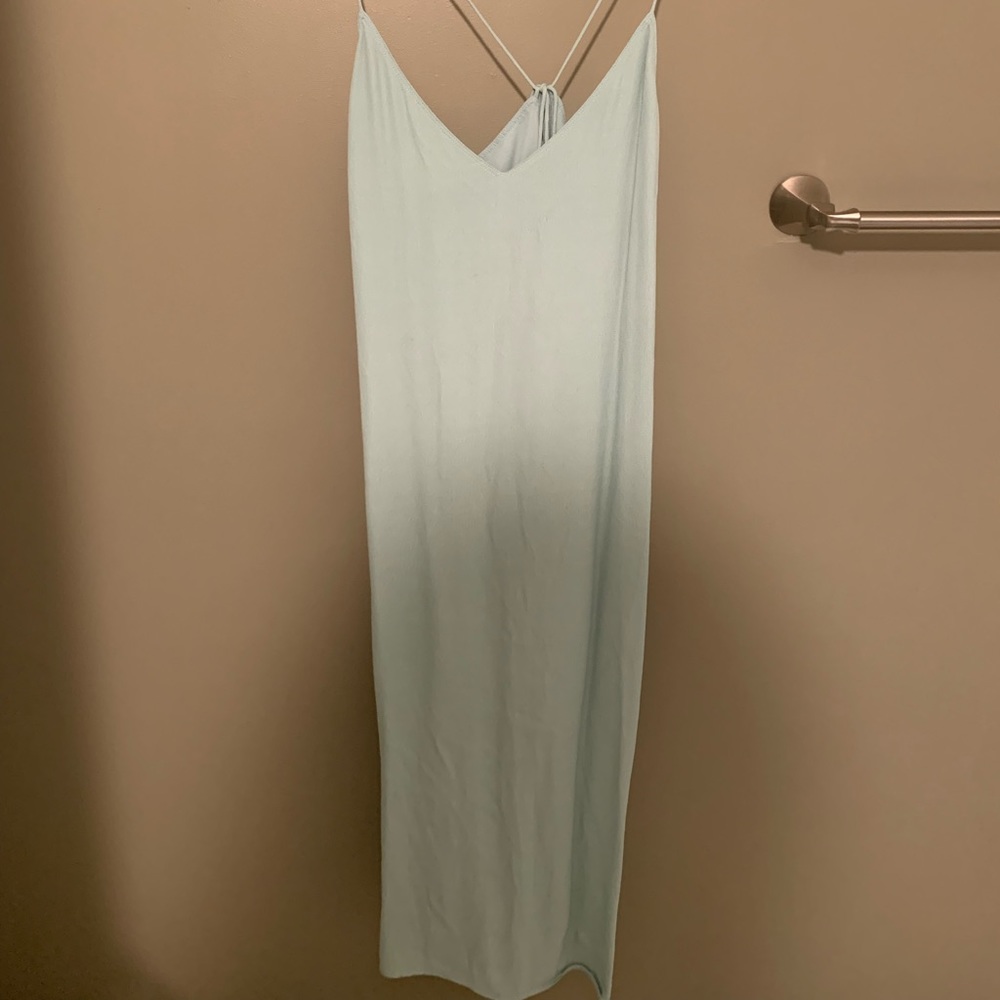 Aritzia light blue slip dress